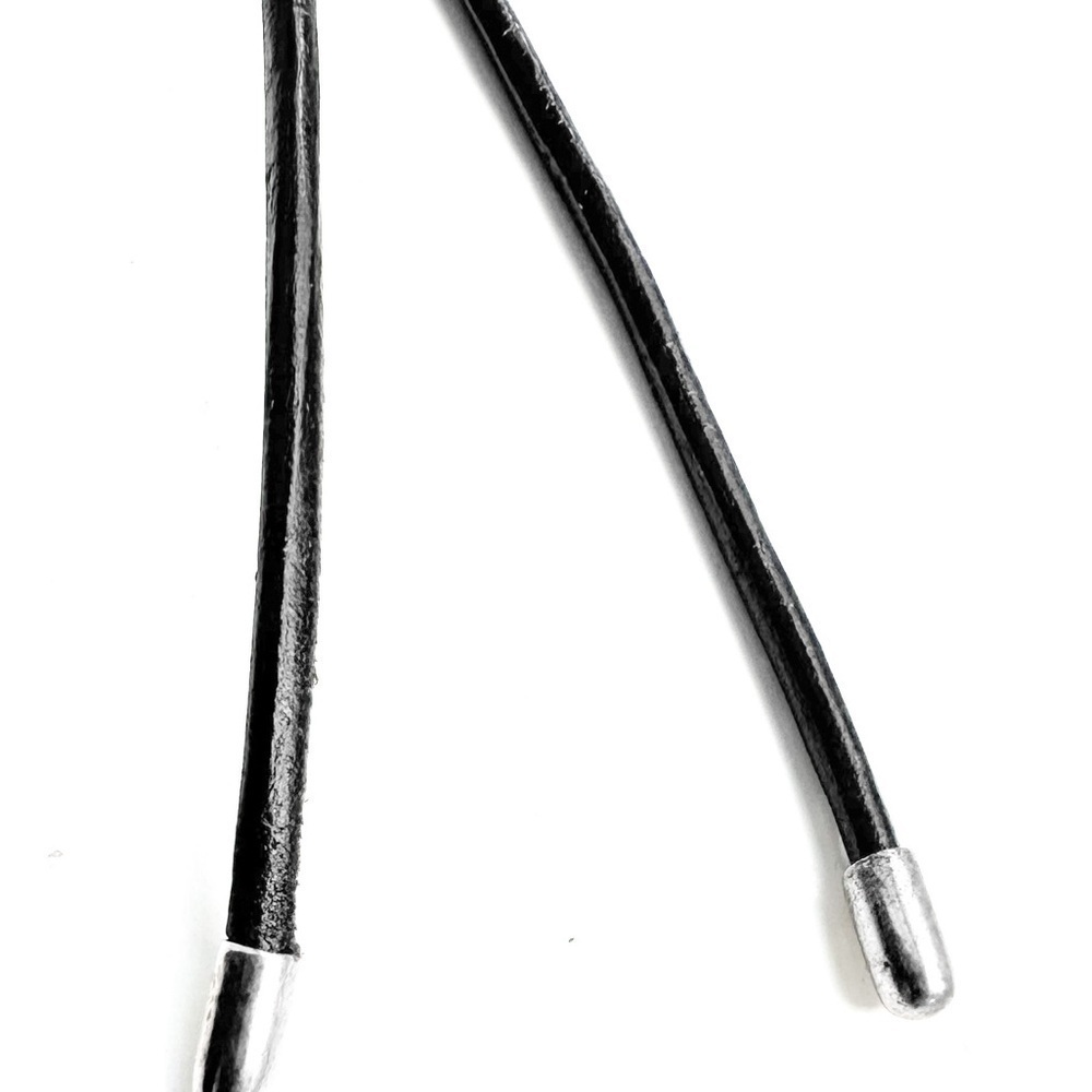 Persona Black Cord Necklace with Silver Accent - Picture 5 of 5